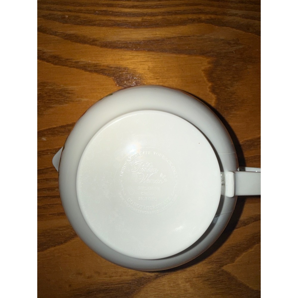 The Pioneer Woman Red Floral Melamine Measuring Cup 1 Cup 8oz White Farmhouse - Picture 4 of 5